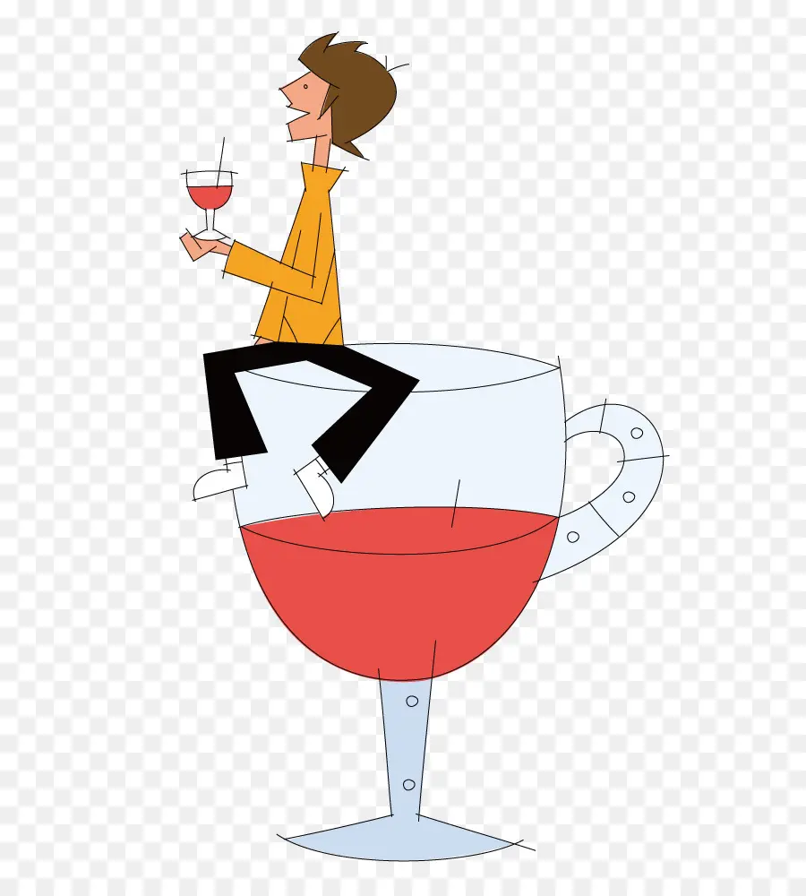 Hombre Con Copa De Vino，Hombre PNG