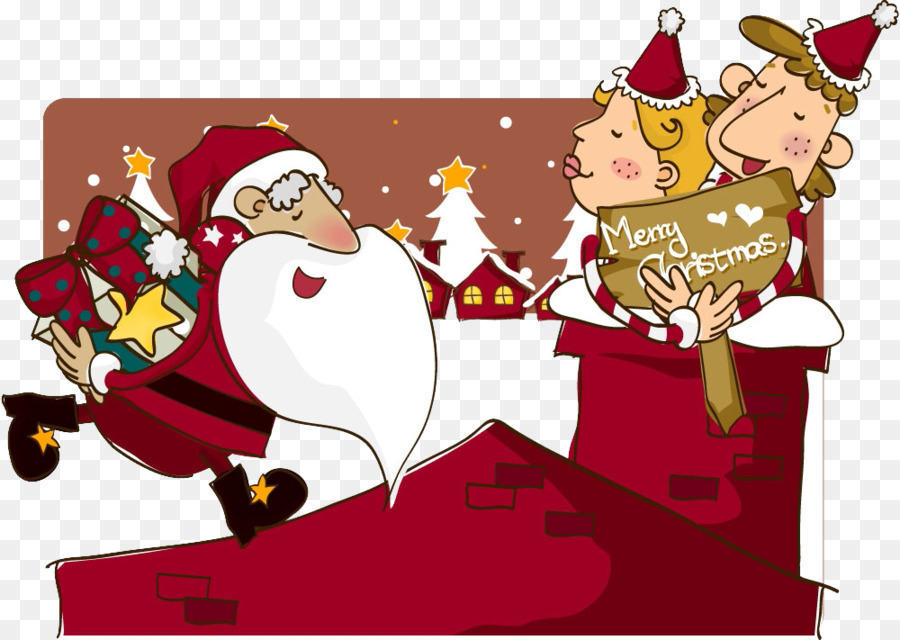 Santa Claus，Regalo PNG