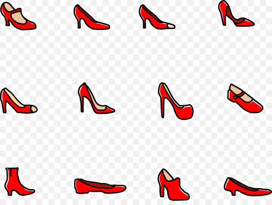 Zapato，Rojo PNG