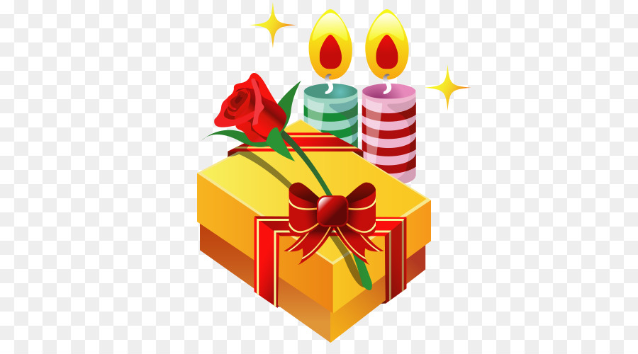 Velas Y Regalo，Caja De Regalo PNG