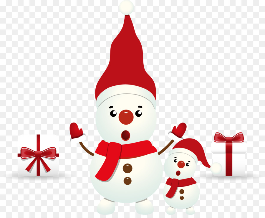 Papá Noel Y Muñeco De Nieve，Navidad PNG