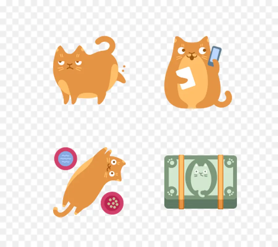 Gatos De Dibujos Animados，Dibujo PNG