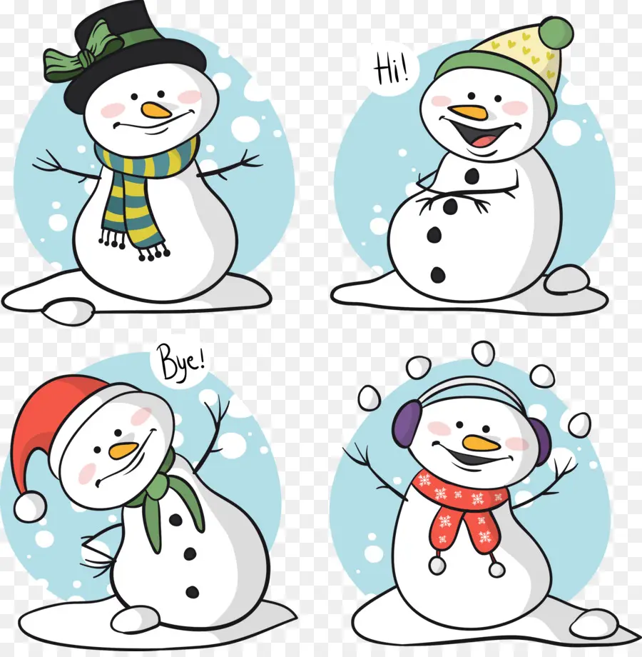 Muñecos De Nieve，Invierno PNG