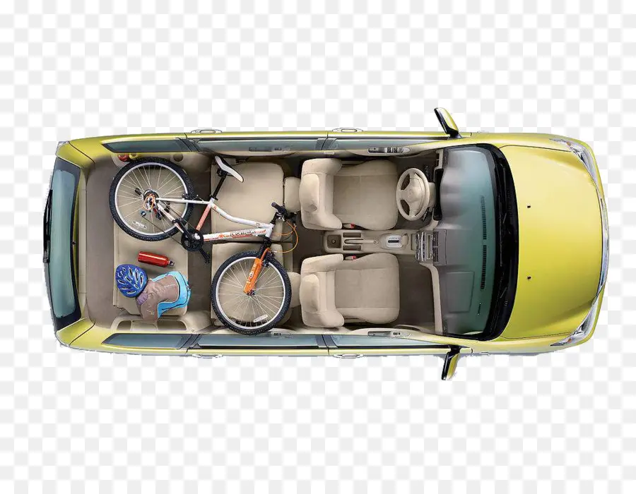 Interior Del Coche，Bicicleta PNG