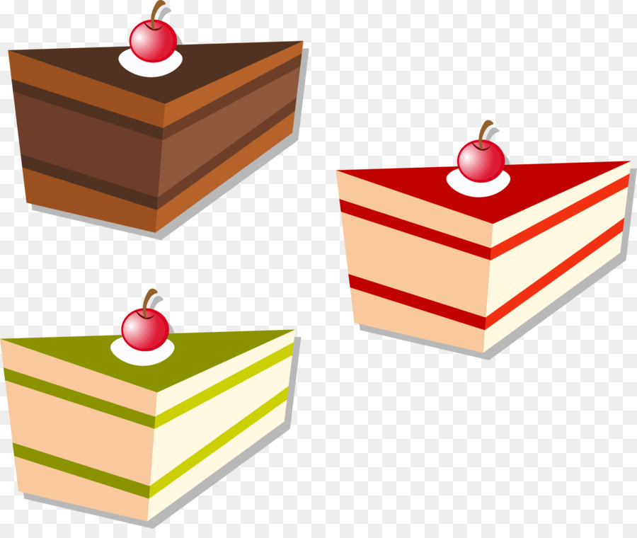 Rebanadas De Pastel，Postre PNG