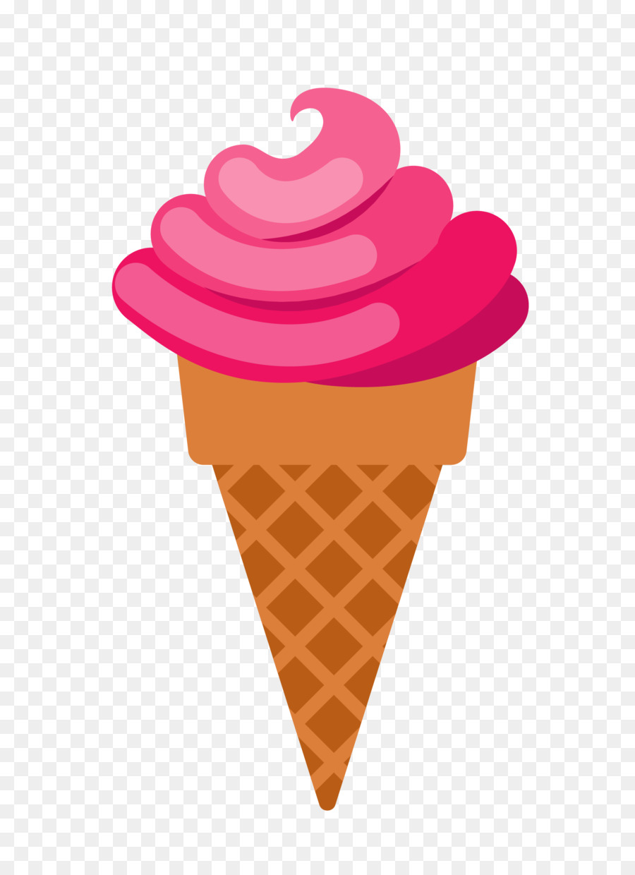 Helado，Helado De Fresa PNG