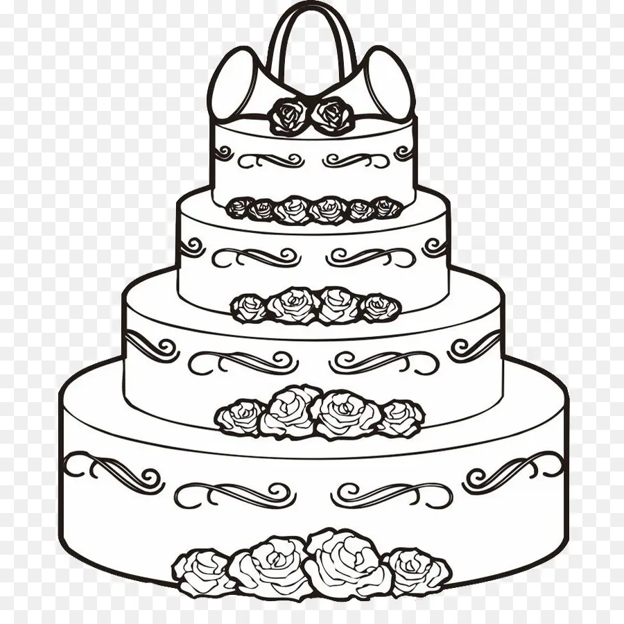 Pastel De Bodas，Escalonado PNG