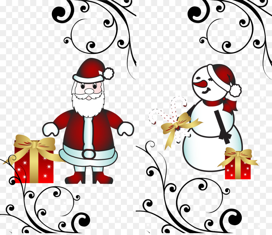 Santa Claus，árbol De Navidad PNG