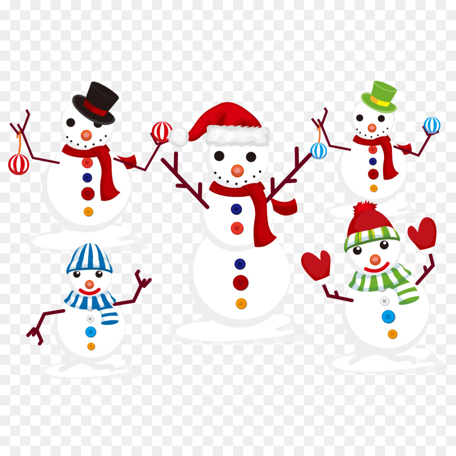 Personajes Navideños，Muñeco De Nieve PNG