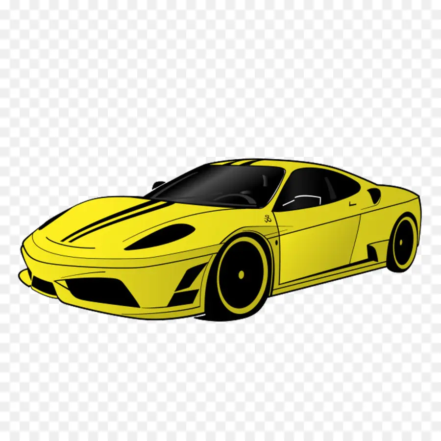 Carro Amarillo，Dibujos Animados PNG