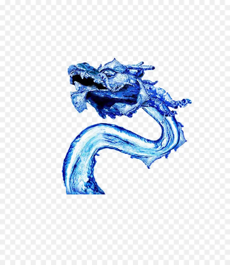 Dragón，Azul PNG