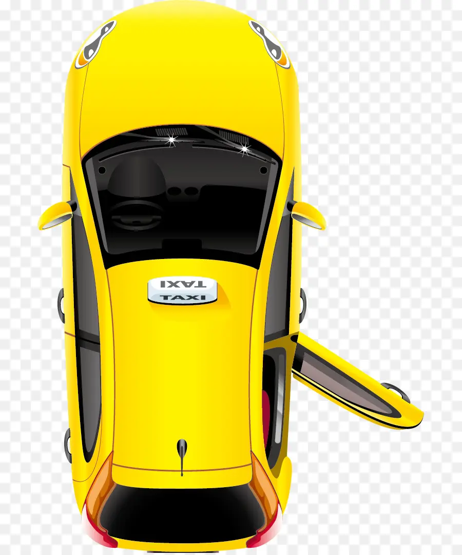 Taxi Amarillo，Auto PNG