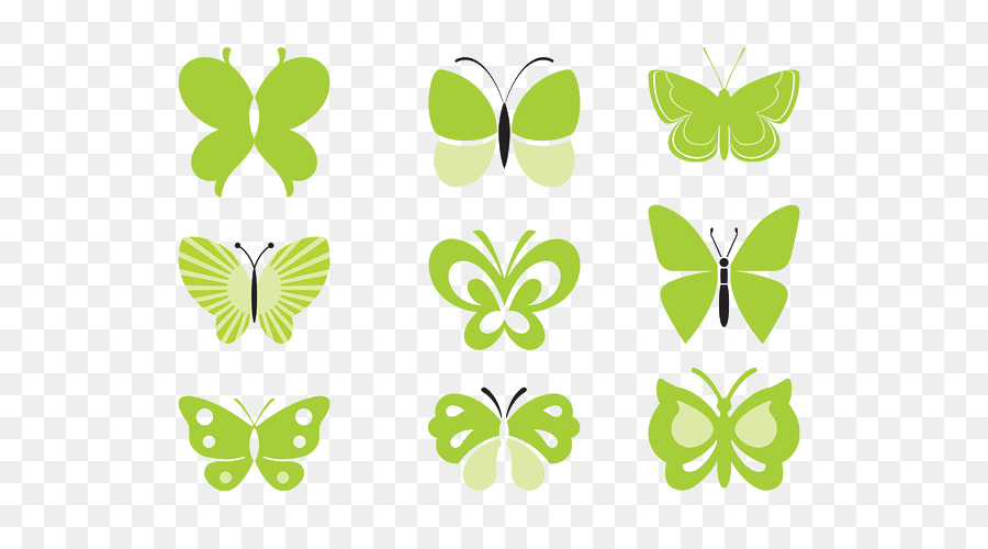 Mariposas Verdes，Patrón PNG