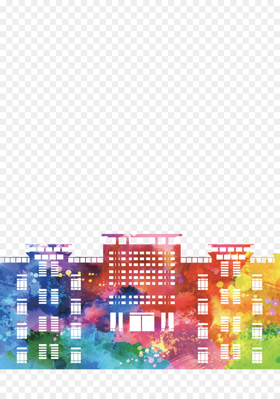 Edificios Coloridos，Paisaje Urbano PNG