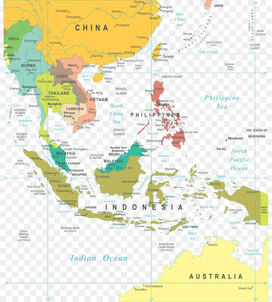 El Sudeste De Asia，World Factbook PNG