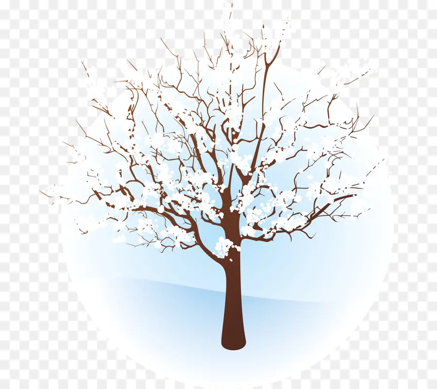 árbol，Invierno PNG
