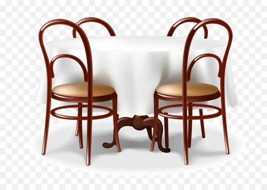 Mesa De Comedor Con Sillas，Mesa PNG