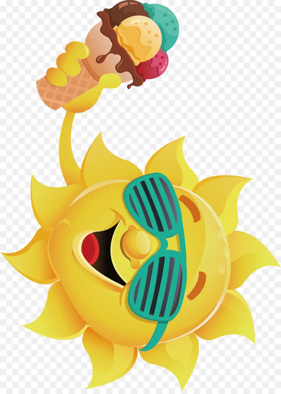 Sol，Helado PNG