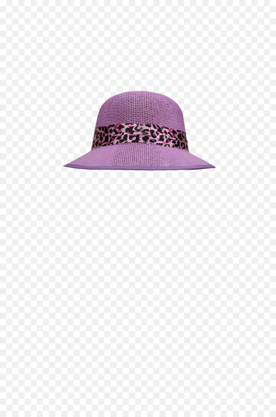 Sombrero Morado，Estampado De Leopardo PNG