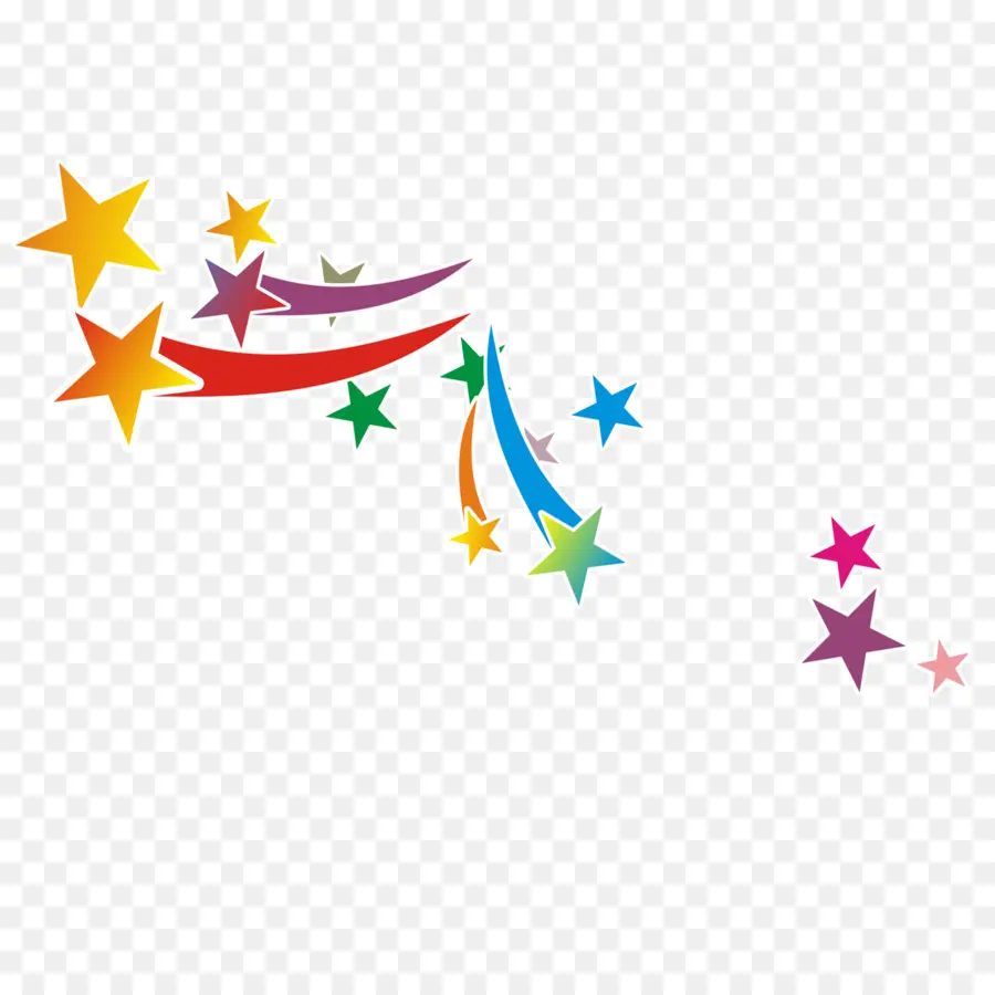 Estrellas De Colores，Tiroteo PNG