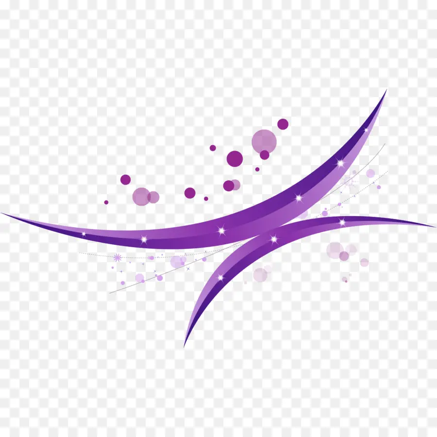 Diseño Abstracto Morado，Curvas PNG