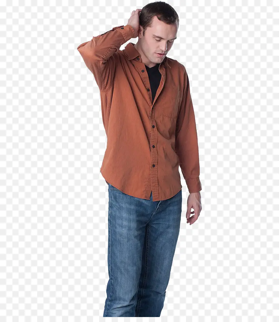 Hombre Con Ropa Informal，Camisa PNG