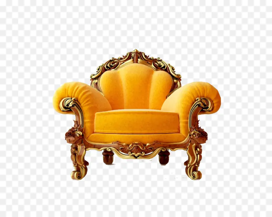 Sillón Naranja，Silla PNG