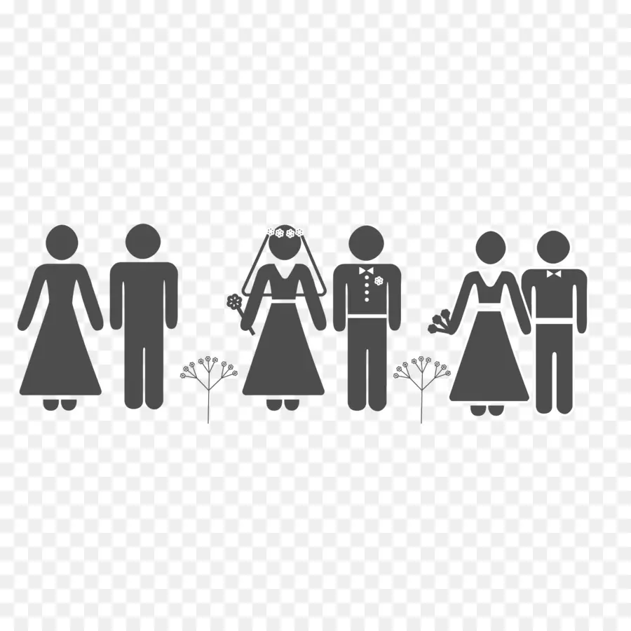 Iconos De Boda，Parejas PNG