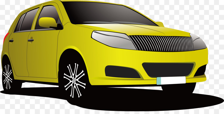 Coche Amarillo，Automóvil PNG