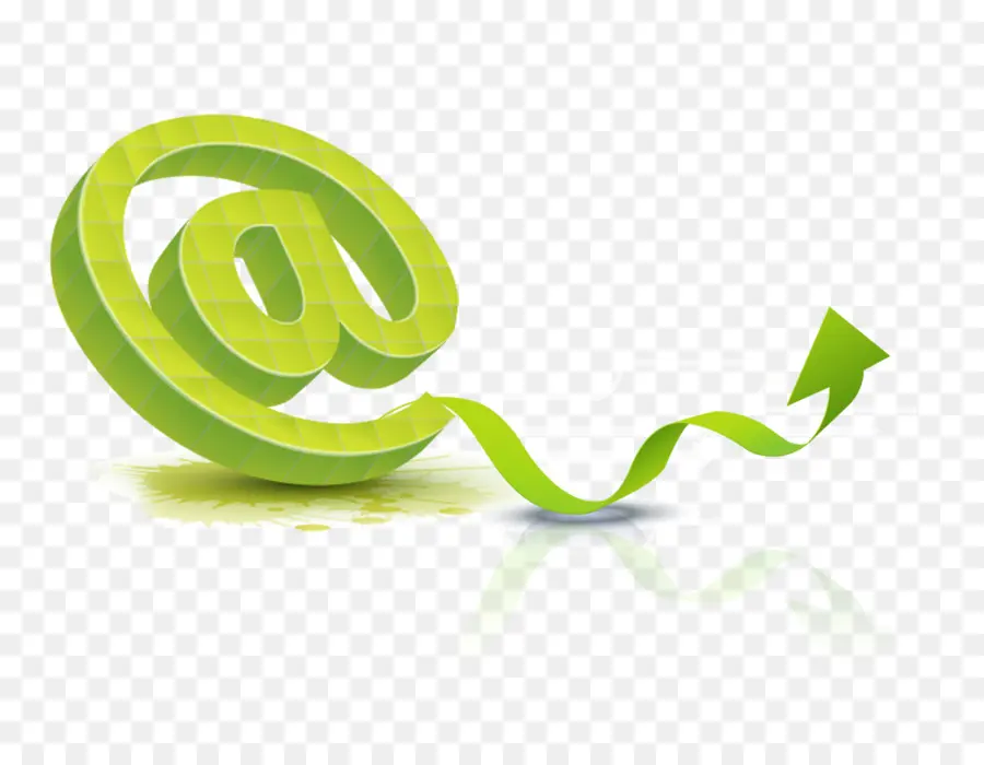 Símbolo De Correo Electrónico，Verde PNG