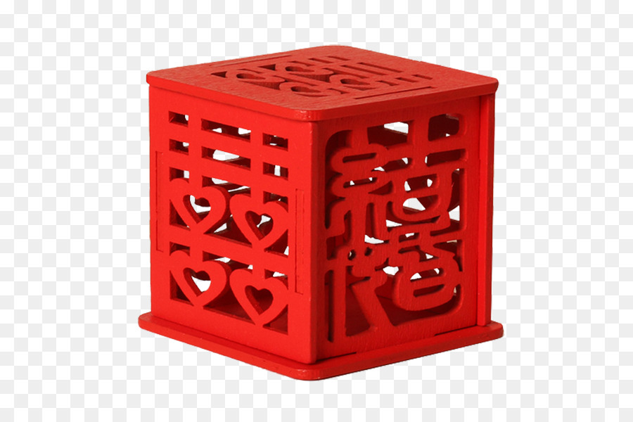 Caja Decorativa Roja，Rojo PNG