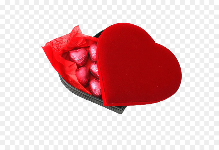 Caja De Corazón，Bombones PNG