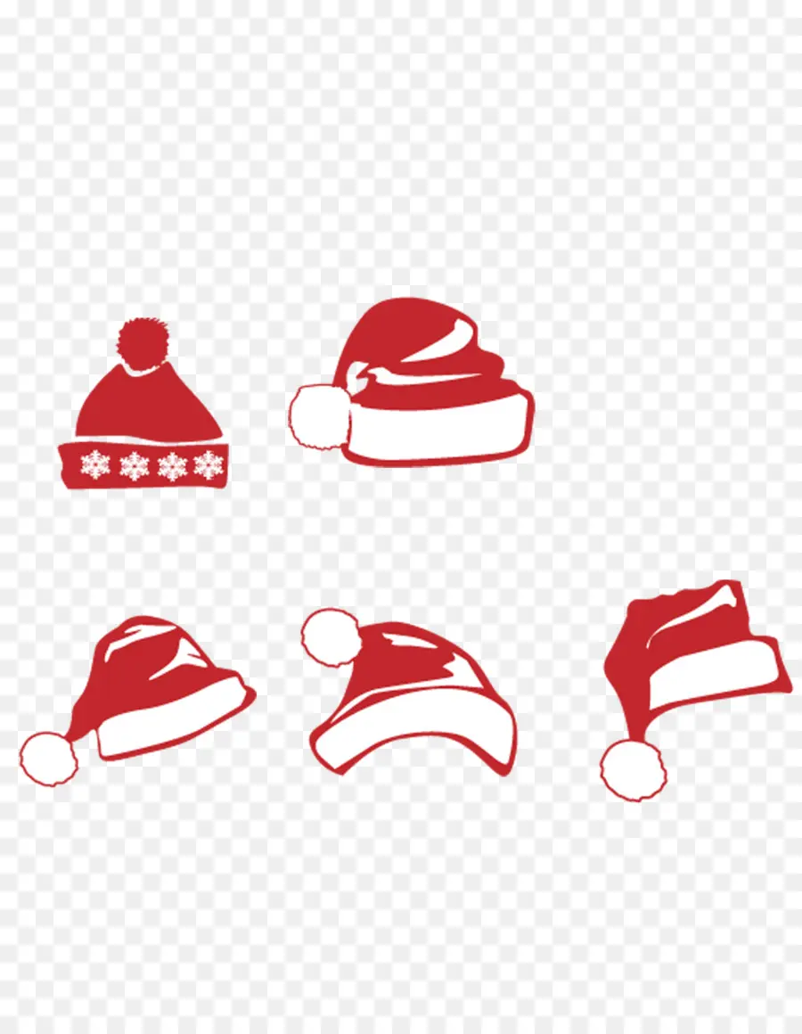 Gorros De Papá Noel，Navidad PNG