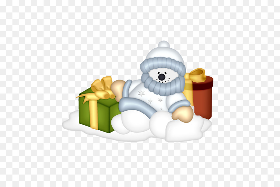 Muñeco De Nieve Con Regalos，Invierno PNG