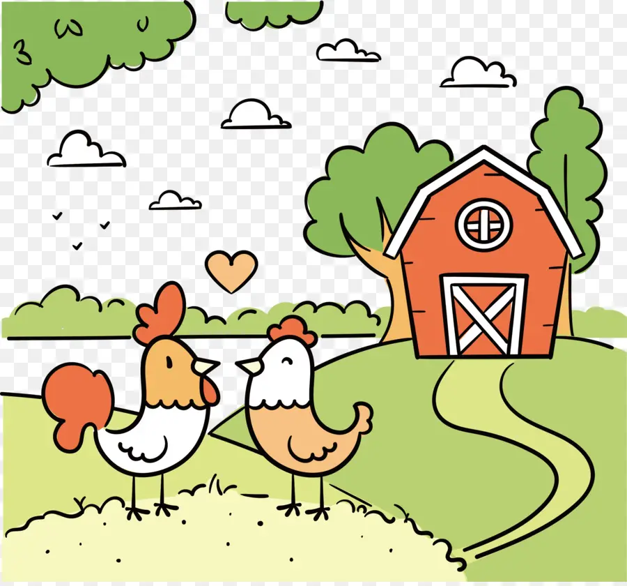 Granja，Pollos PNG