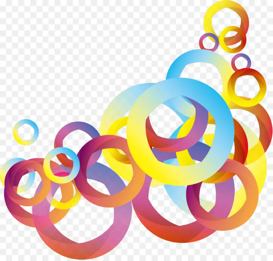 Anillos Coloridos，Circulos PNG