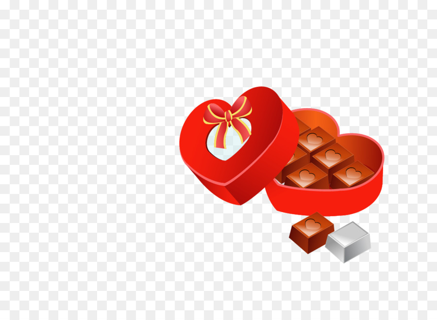 Cajas De Bombones En Forma De Corazón，Chocolates PNG