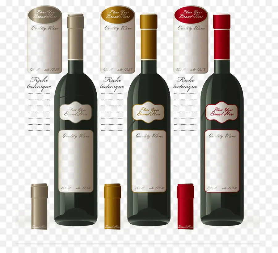 Botellas De Vino，Etiquetas PNG