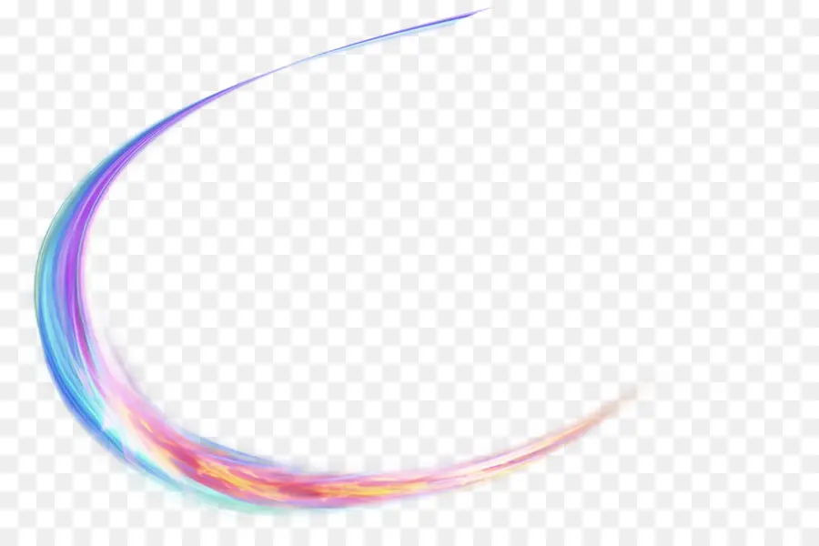 Swoosh Colorido，Brilla PNG