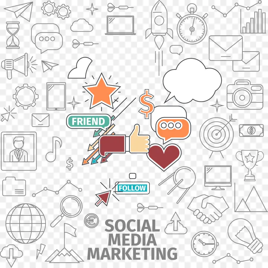 Marketing De Redes Sociales，Iconos PNG