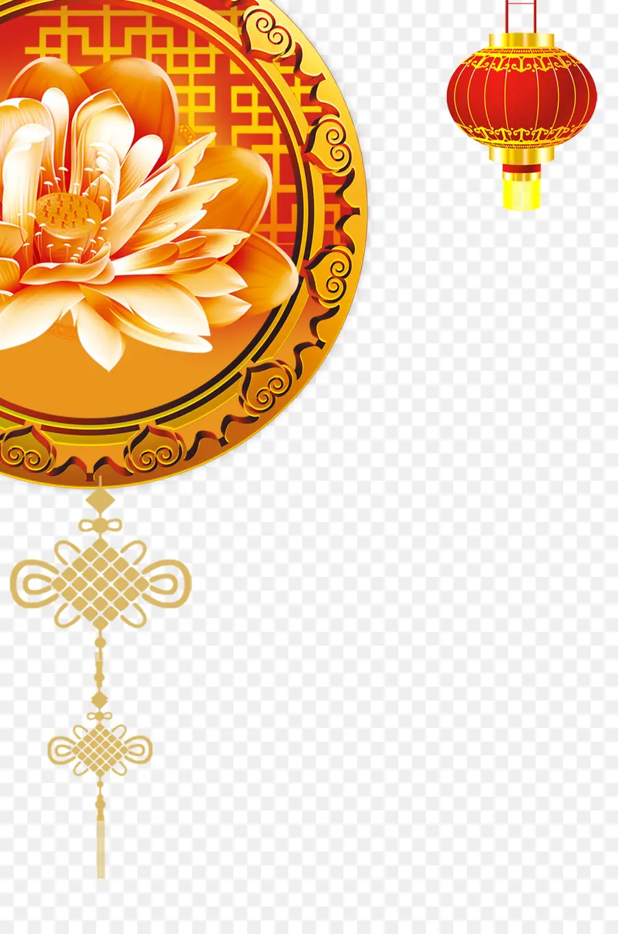 Decoración China，Linterna PNG