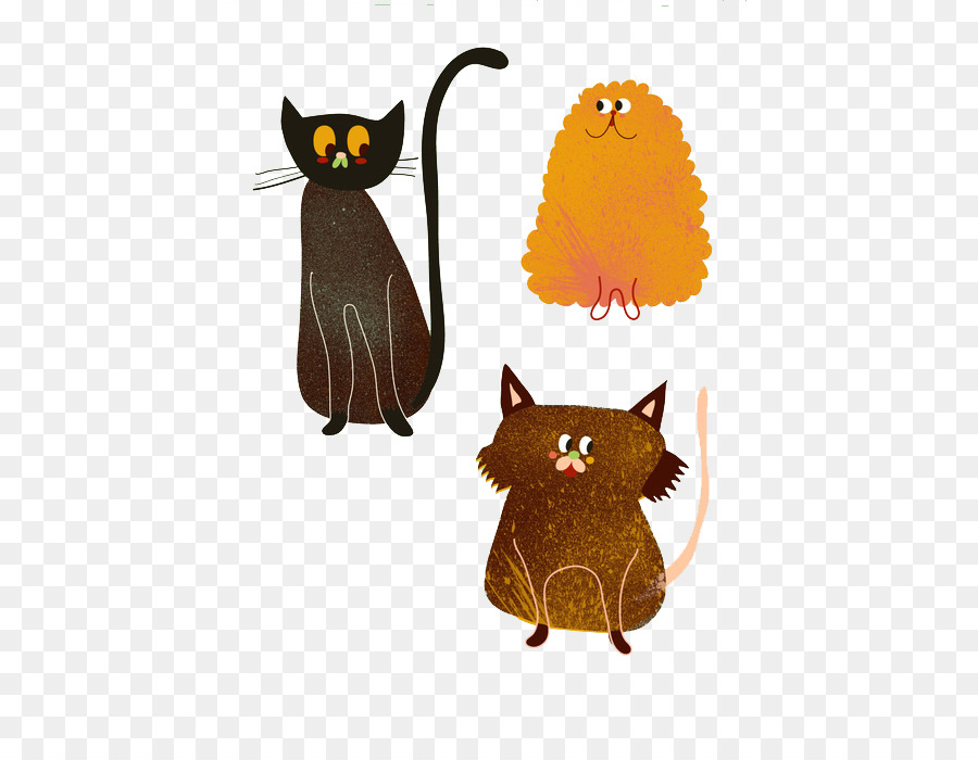 Tres Gatos，Estilizado PNG