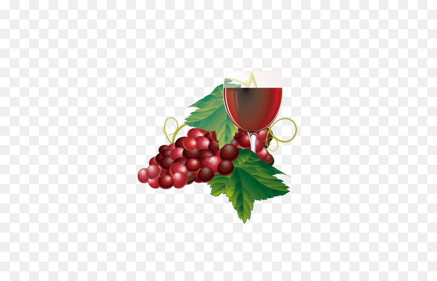 Vino Tinto Y Uvas，Vaso PNG