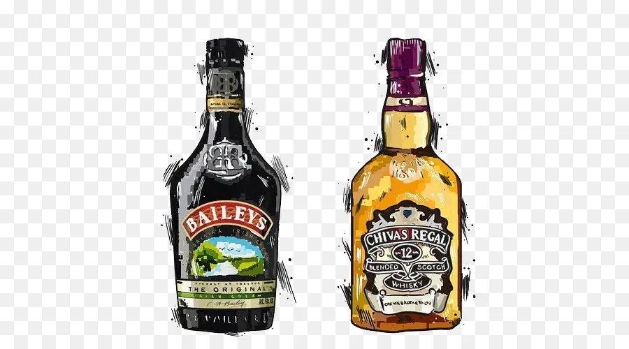 Botellas De Licor，Baileys PNG