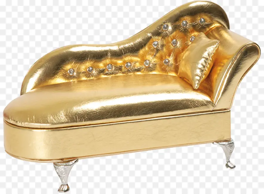 Chaise Lounge Dorado，Lujo PNG