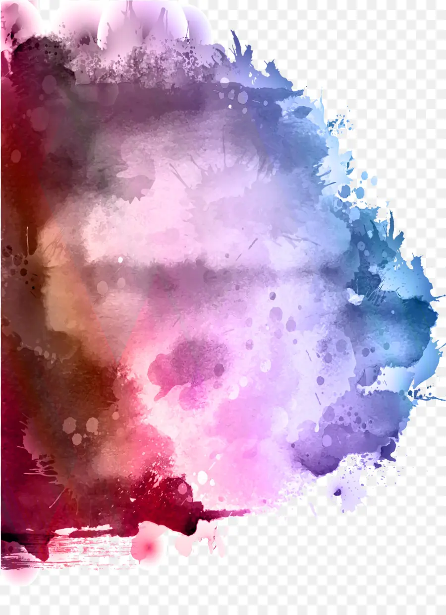 Pintura A La Acuarela，Tinta PNG