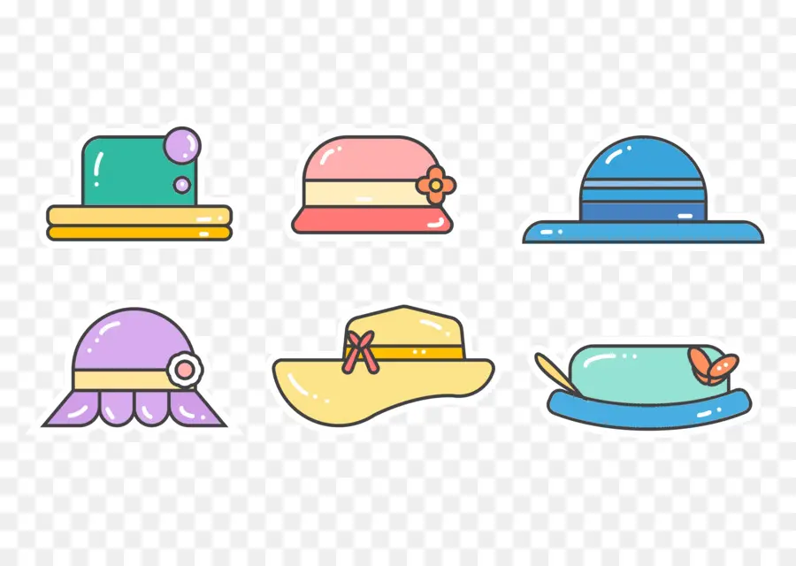 Sombreros Coloridos，Sombreros PNG