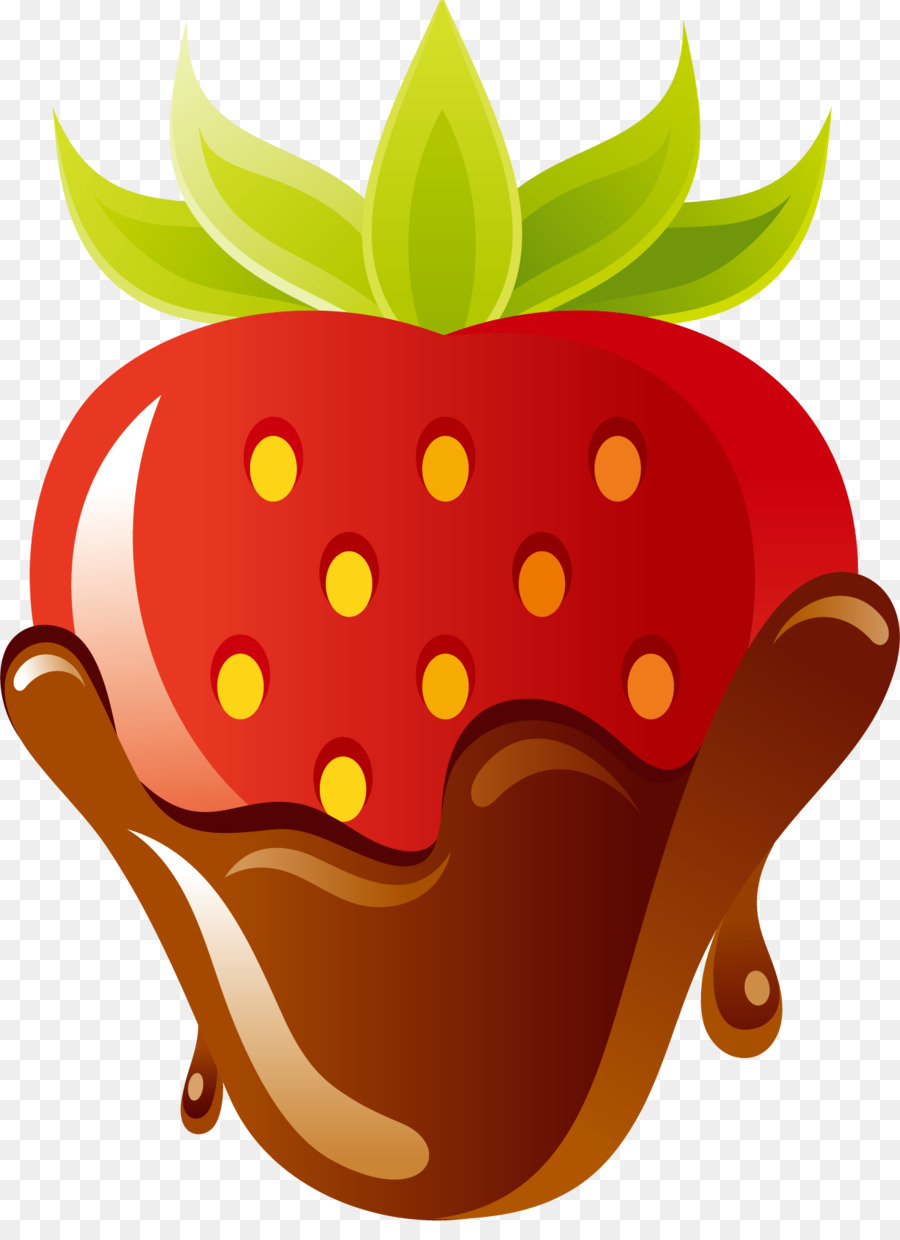 Fresa Con Chocolate，Fruta PNG