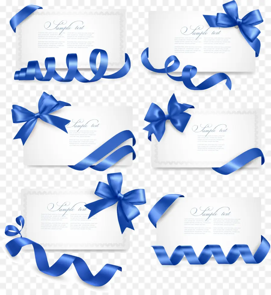 Cintas Y Lazos Azules，Azul PNG