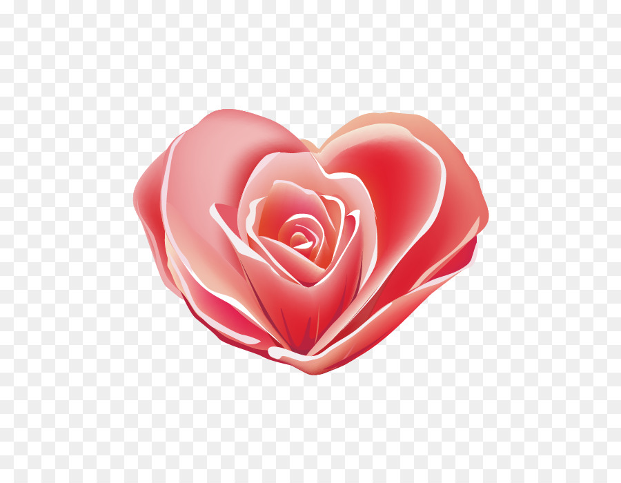 Rosa En Forma De Corazón，Amar PNG